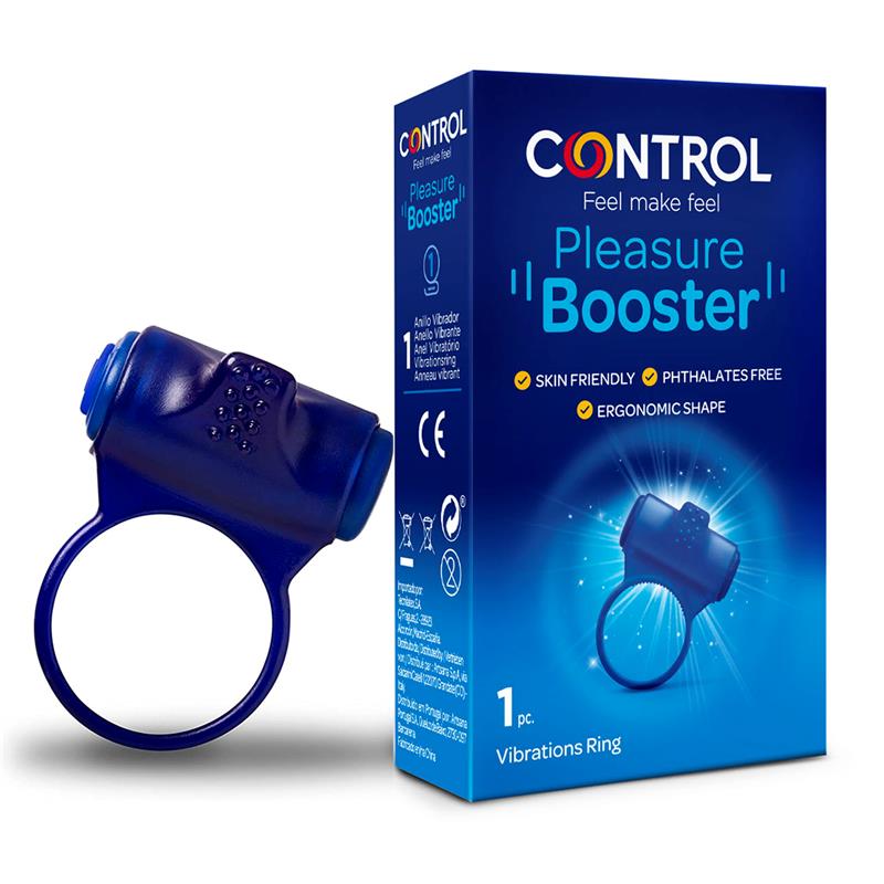 CONTROL - ANILLO PARA EL PENE CON VIBRACIÓN PLEASURE BOOSTER