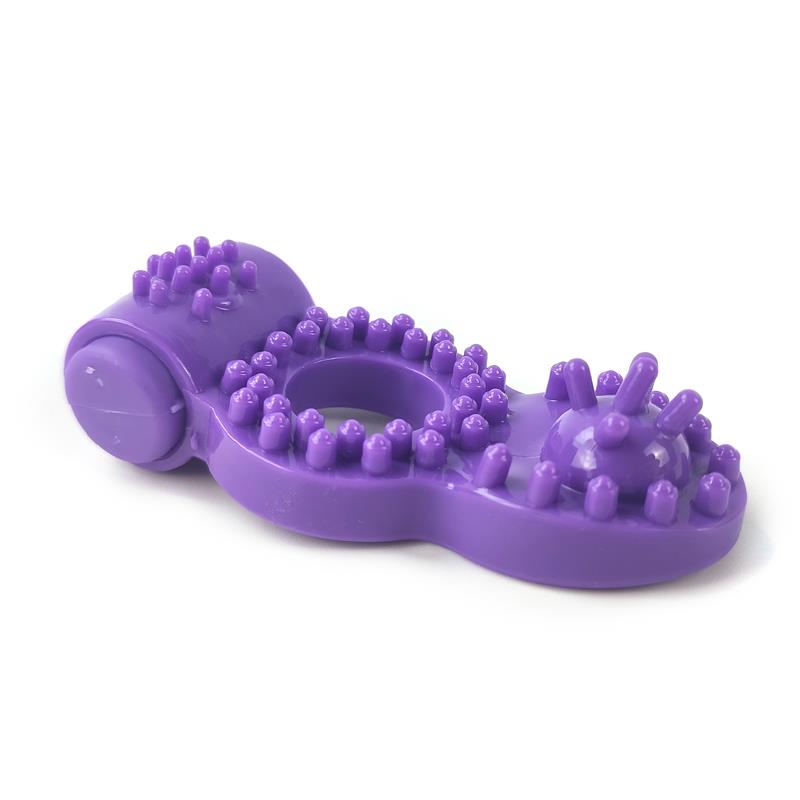 A-GUSTO - ANILLO PARA EL PENE CON VIBRACIÓN PÚRPURA