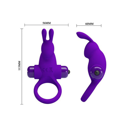 PRETTYLOVE - ANILLO PARA EL PENE CON VIBRACIÓN RABBIT
