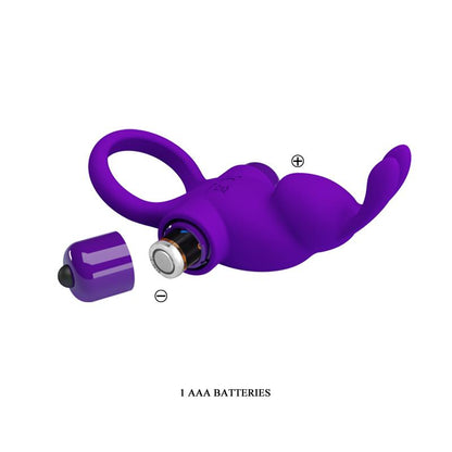 PRETTYLOVE - ANILLO PARA EL PENE CON VIBRACIÓN RABBIT