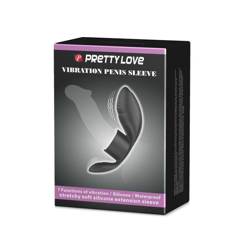 PRETTYLOVE - ANILLO PARA EL PENE CON VIBRACIÓN USB SILICONA