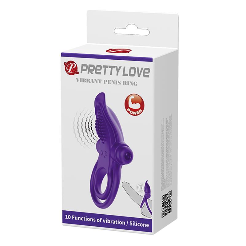 PRETTYLOVE - ANILLO PARA EL PENE CON VIBRACIÓN