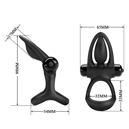 PRETTYLOVE - ANILLO PARA EL PENE CON VIBRACIÓN