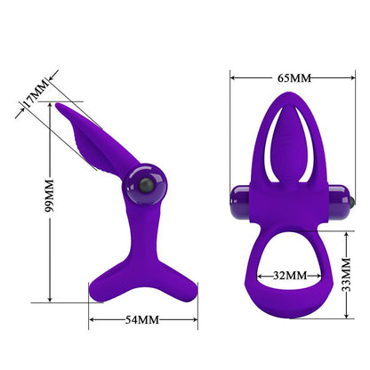 PRETTYLOVE - ANILLO PARA EL PENE CON VIBRACIÓN