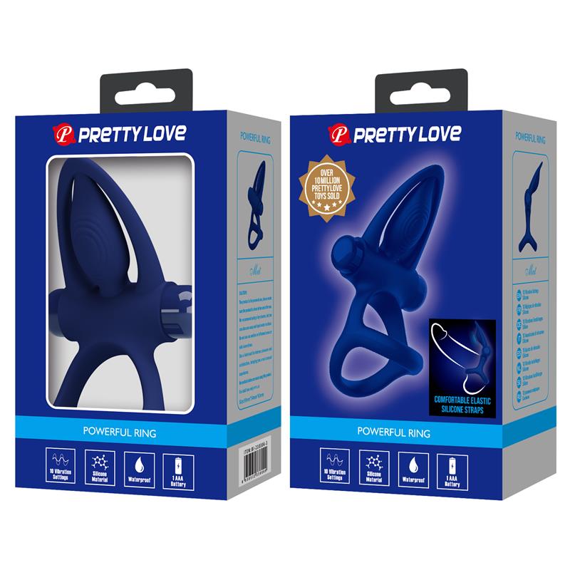 PRETTYLOVE - ANILLO PARA EL PENE CON VIBRACIÓN