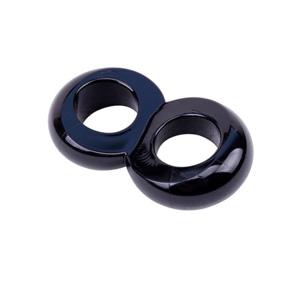 CHISA - ANILLO PARA EL PENE DOBLE DUO COCK 8 NEGRO