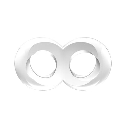 CHISA - ANILLO PARA EL PENE DOBLE DUO COCK 8 TRANSPARENTE