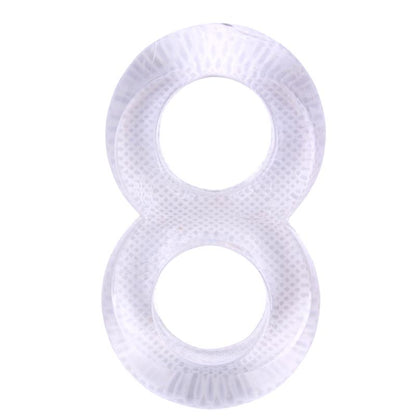 CHISA - ANILLO PARA EL PENE DOBLE DUO COCK 8 TRANSPARENTE