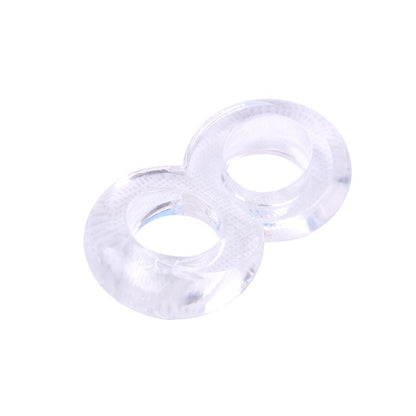 CHISA - ANILLO PARA EL PENE DOBLE DUO COCK 8 TRANSPARENTE