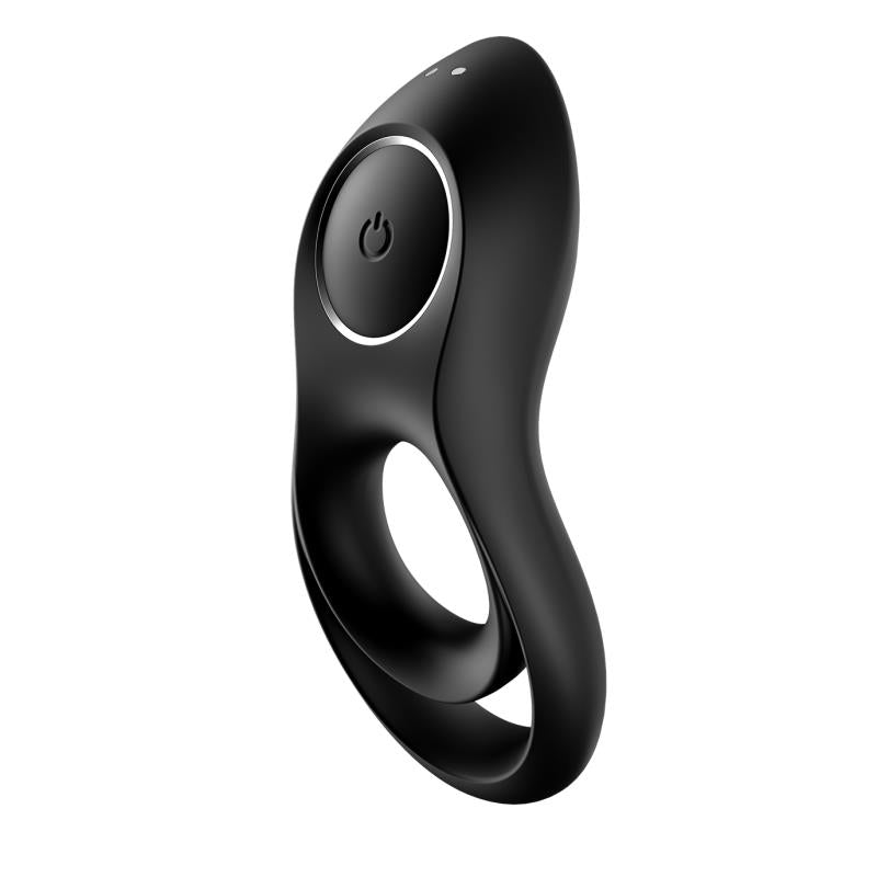 SATISFYER - ANILLO PARA EL PENE LEGENDARY DUO USB NEGRO