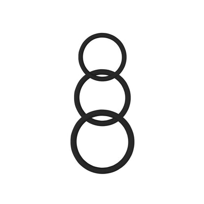 CHISA - ANILLO PARA EL PENE MAGNUM FORCE  SILICONA NEGRO