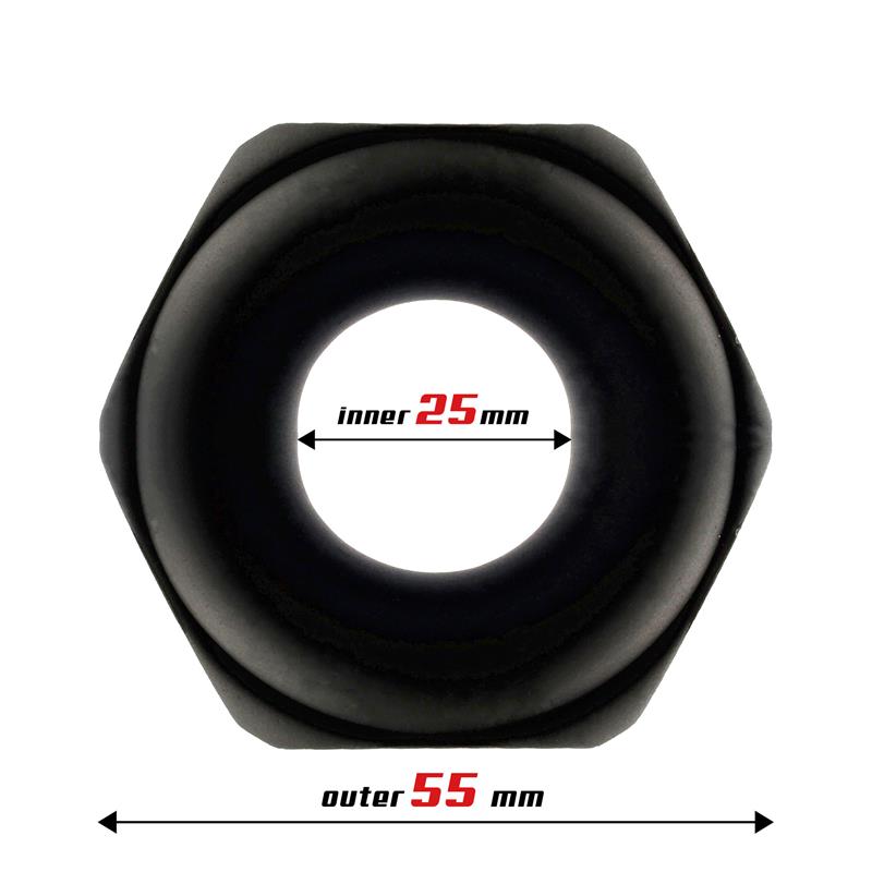 BEAST RINGS - ANILLO PARA EL PENE NUT SILICONA LÍQUIDA 25 MM