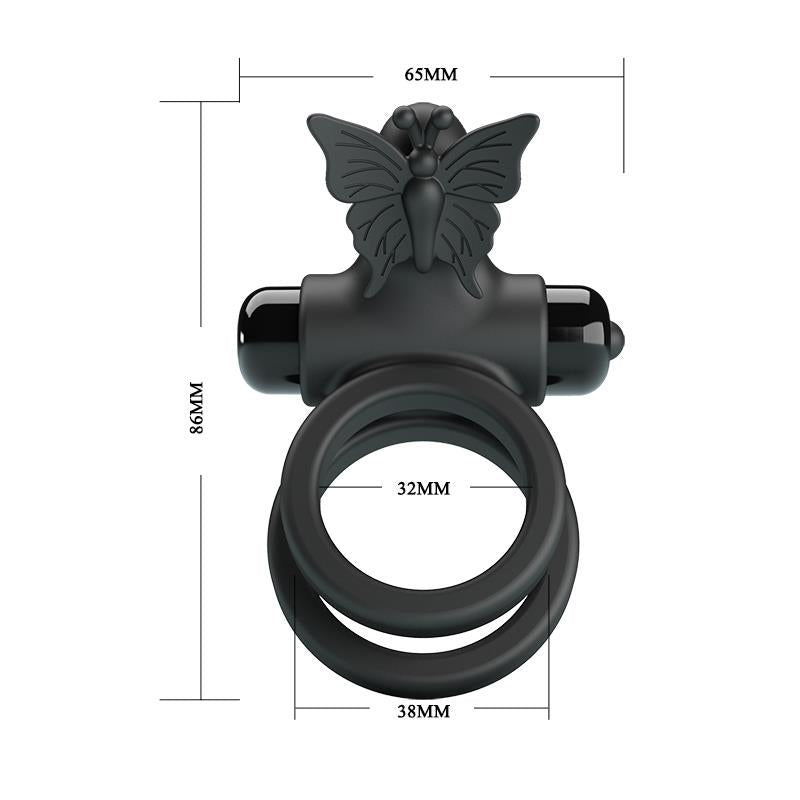 PRETTYLOVE - ANILLO PARA EL PENE PASSIONATE RING IX CON VIBRACIÓN