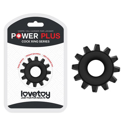 LOVETOY - ANILLO PARA EL PENE POWER PLUS NEGRO