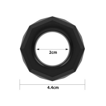 LOVETOY - ANILLO PARA EL PENE POWER PLUS NEGRO