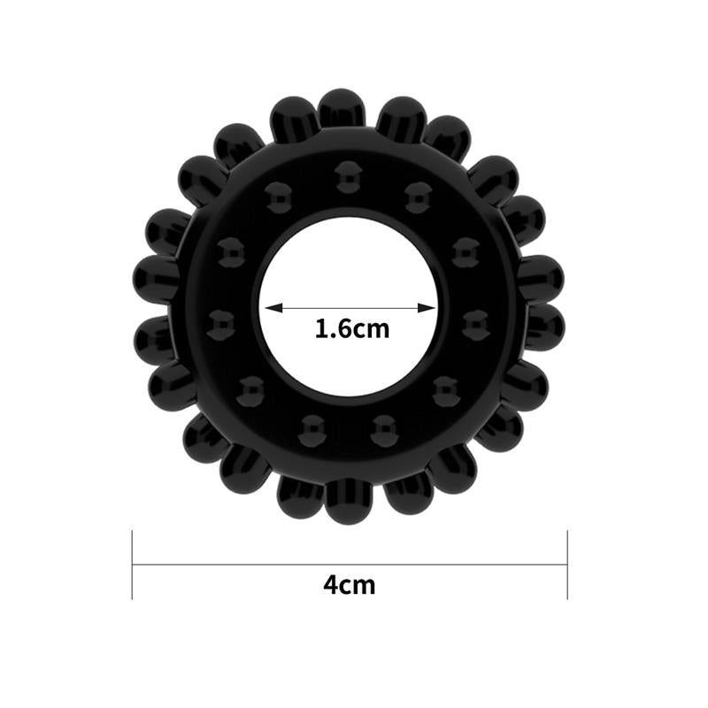 LOVETOY - ANILLO PARA EL PENE POWER PLUS NEGRO