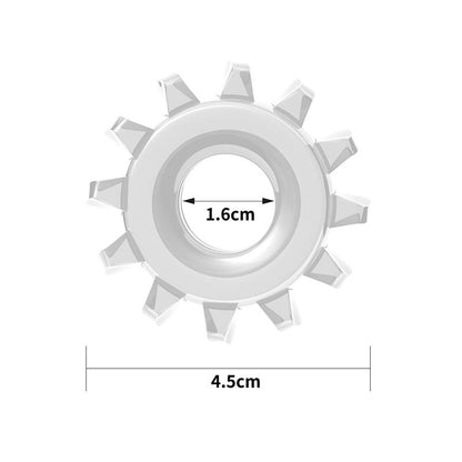 LOVETOY - ANILLO PARA EL PENE POWER PLUS TRANSPARENTE