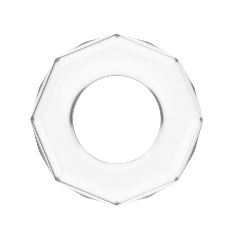 LOVETOY - ANILLO PARA EL PENE POWER PLUS TRANSPARENTE