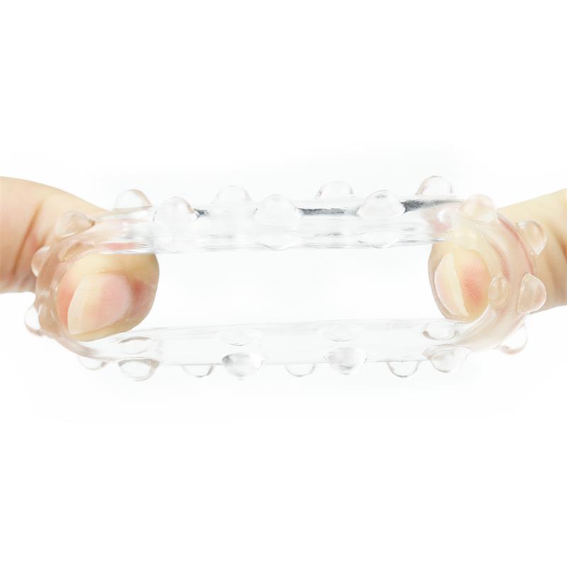 LOVETOY - ANILLO PARA EL PENE POWER PLUS TRANSPARENTE