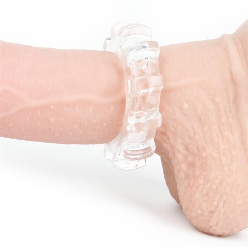 LOVETOY - ANILLO PARA EL PENE POWER PLUS TRANSPARENTE