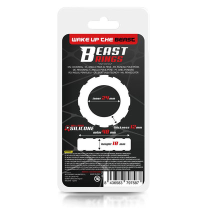 BEAST RINGS - ANILLO PARA EL PENE SILICONA LÍQUIDA 2.4 CM