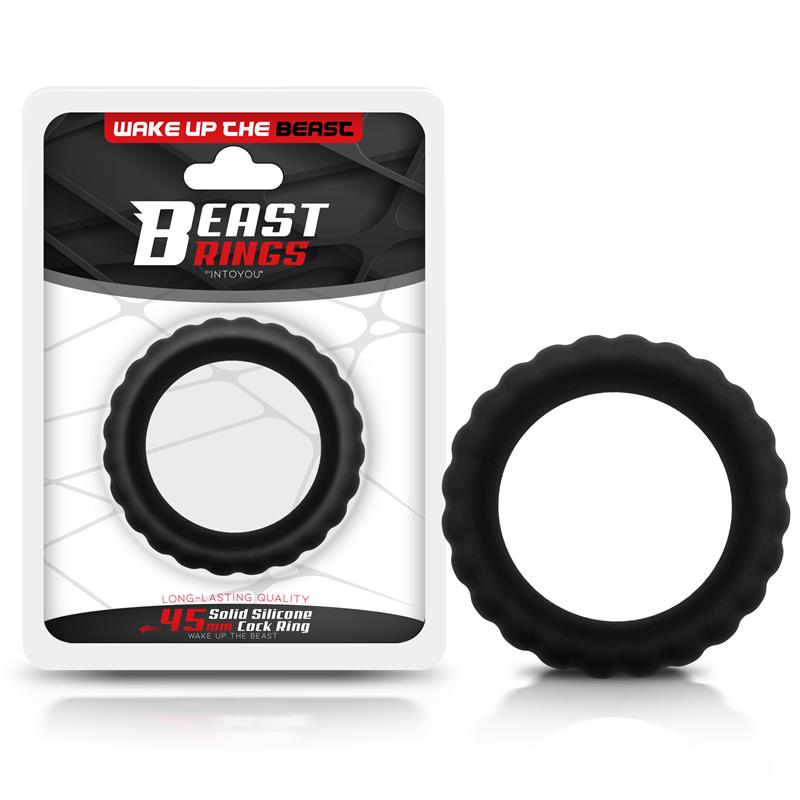 BEAST RINGS - ANILLO PARA EL PENE SILICONA SÓLIDA 4.5 CM
