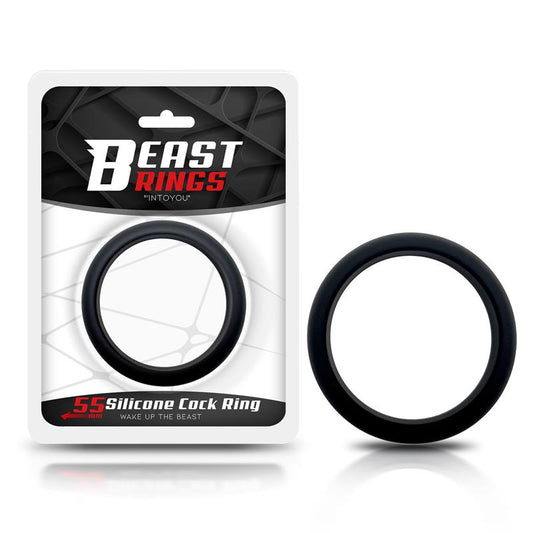 BEAST RINGS - ANILLO PARA EL PENE SILICONA SÓLIDA 5.5 CM NEGRO