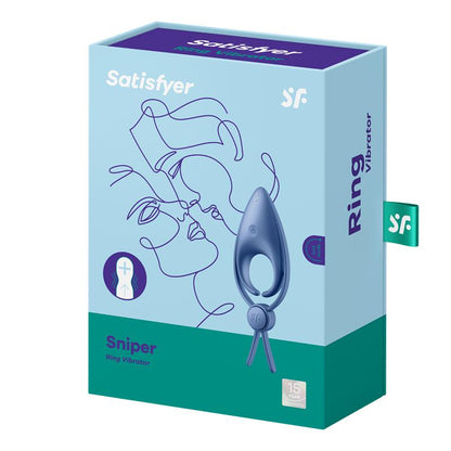 SATISFYER - ANILLO PARA EL PENE SNIPER AZUL