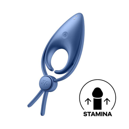 SATISFYER - ANILLO PARA EL PENE SNIPER AZUL
