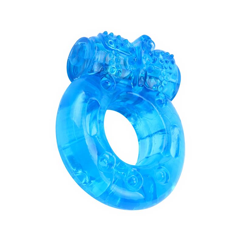 CHISA - ANILLO PARA EL PENE Y VIBRACION 1.8 CM AZUL