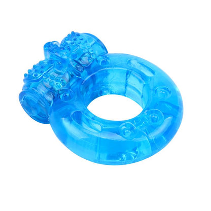 CHISA - ANILLO PARA EL PENE Y VIBRACION 1.8 CM AZUL