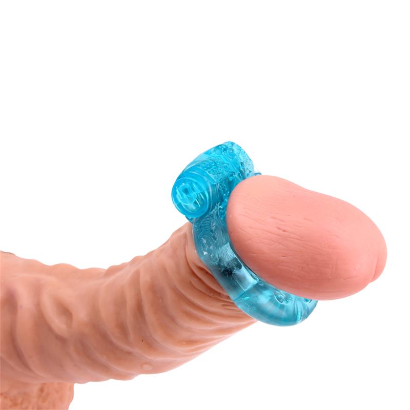 CHISA - ANILLO PARA EL PENE Y VIBRACION 1.8 CM AZUL