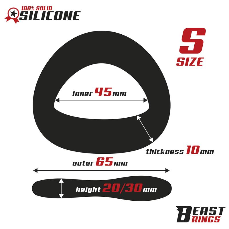 BEAST RINGS - ANILLO SILICONA SOLIDA 45 MM TALLA S