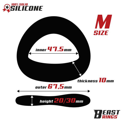 BEAST RINGS - ANILLO SILICONA SOLIDA 47.5 MM TALLA M