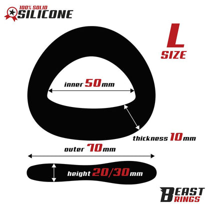 BEAST RINGS - ANILLO SILICONA SOLIDA 50 MM TALLA L