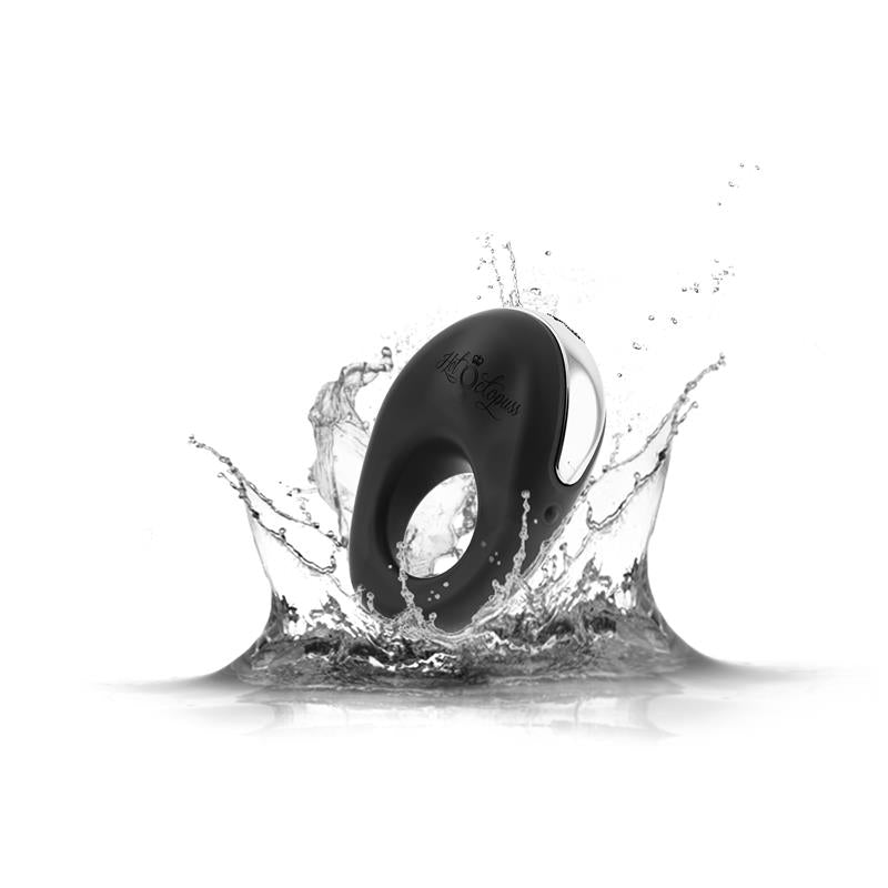 HOT OCTOPUSS - ANILLO VIBRADOR ATOM NEGRO
