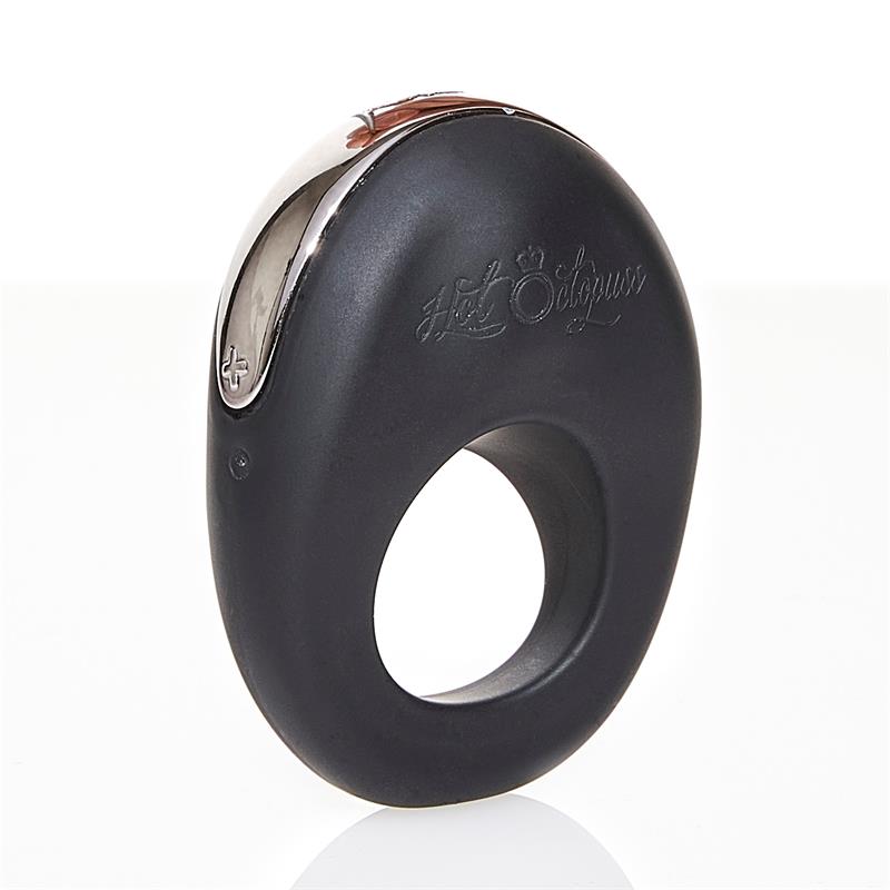 HOT OCTOPUSS - ANILLO VIBRADOR ATOM NEGRO