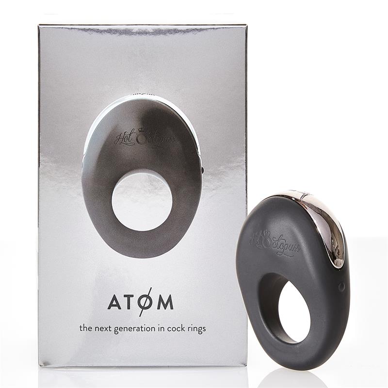HOT OCTOPUSS - ANILLO VIBRADOR ATOM NEGRO