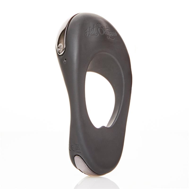 HOT OCTOPUSS - ANILLO VIBRADOR ATOM PLUS ESTIMULACIÓN PERIANAL NEGRO