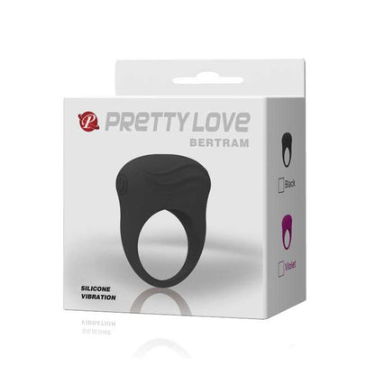 PRETTYLOVE - ANILLO VIBRADOR BERTRAM COLOR NEGRO