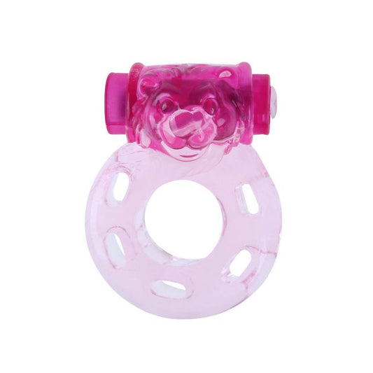 BAILE - ANILLO VIBRADOR COLOR OSO ROSA