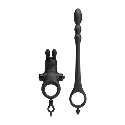 PRETTYLOVE - ANILLO VIBRADOR CON CADENA ANAL DESMONTABLE
