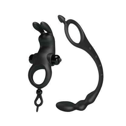 PRETTYLOVE - ANILLO VIBRADOR CON CADENA ANAL DESMONTABLE