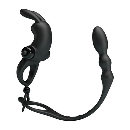 PRETTYLOVE - ANILLO VIBRADOR CON CADENA ANAL DESMONTABLE
