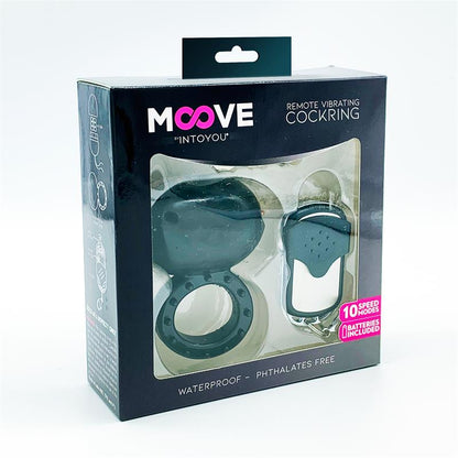 MOOVE - ANILLO VIBRADOR CON CONTROL REMOTO NEGRO