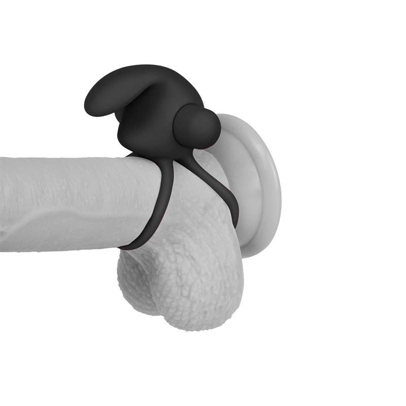 LOVETOY - ANILLO VIBRADOR DOBLE POWER CLIT DUO NEGRO