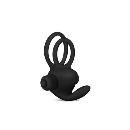 LOVETOY - ANILLO VIBRADOR DOBLE POWER CLIT DUO NEGRO