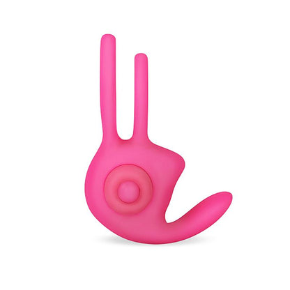 LOVETOY - ANILLO VIBRADOR DOBLE POWER CLIT DUO ROSA