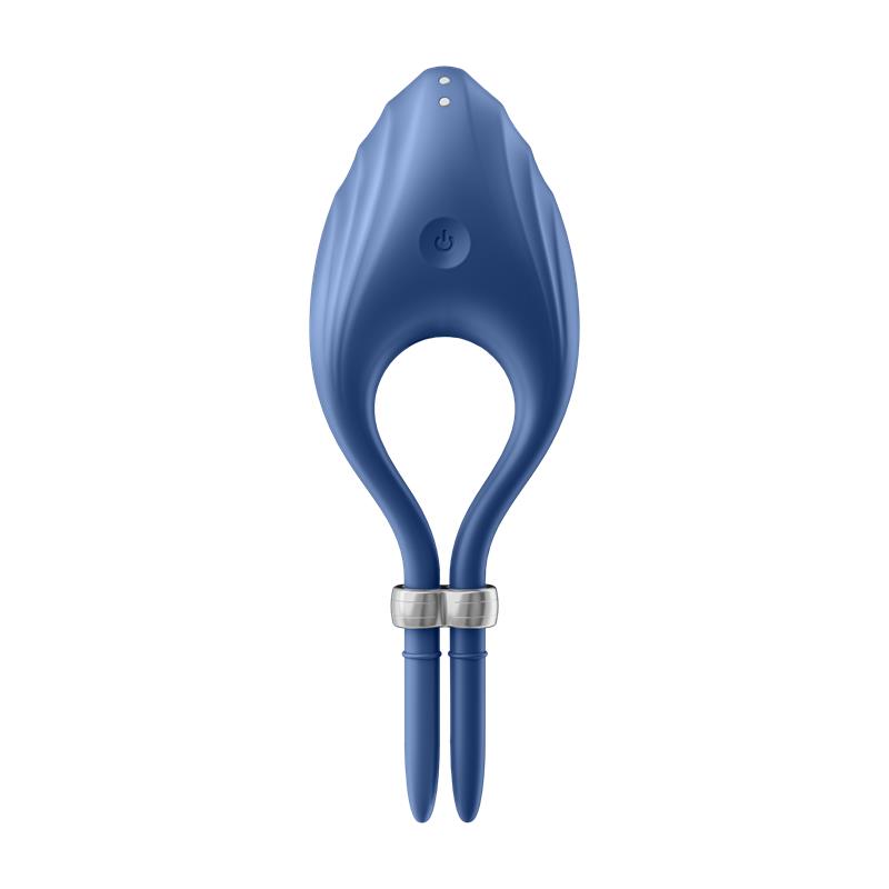 SATISFYER - ANILLO VIBRADOR DUELIST AZUL