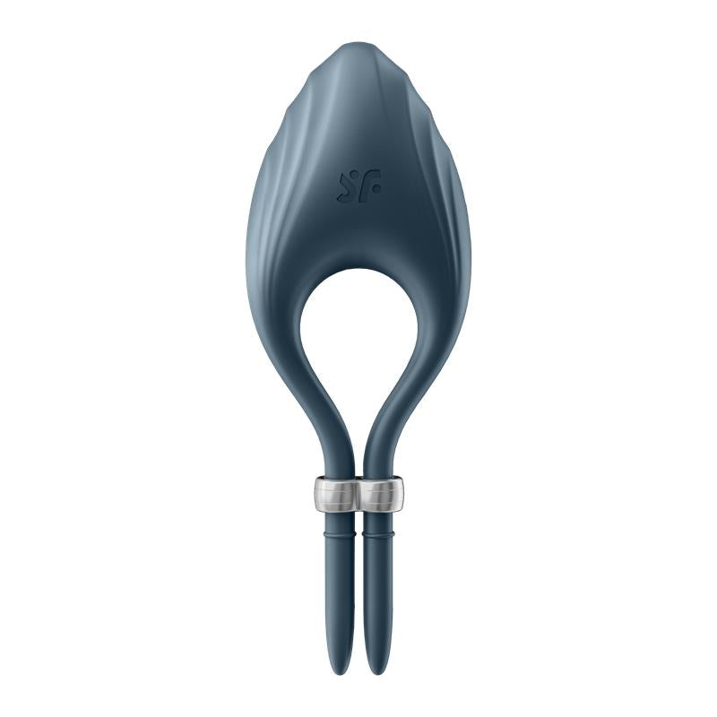 SATISFYER - ANILLO VIBRADOR DUELIST DARK BLUE